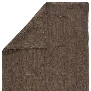 Naturals Tobago Ponce Natural Trellis Brown/ Gray Area Rug (2'X3')
