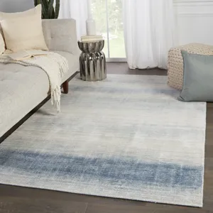 Newport by Barclay Butera Barclay Butera by  Bayshores Handmade Ombre Blue/ Beige Area Rug (8'X1