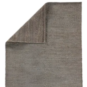 Naturals Monaco Anthro Natural Solid Dark Gray Area Rug (5'X8')