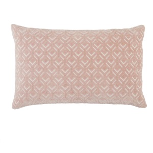 Nouveau Colinet Trellis Blush/ Silver Down Lumbar Pillow