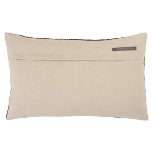 Nouveau Colinet Trellis Dark Taupe/ Silver Poly Lumbar Pillow