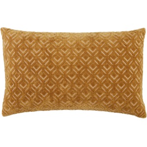 Nouveau Colinet Trellis Gold/ Silver Poly Lumbar Pillow