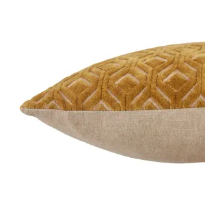 Nouveau Colinet Trellis Gold/ Silver Poly Lumbar Pillow