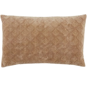 Nouveau Dakon Trellis Beige Poly Lumbar Pillow