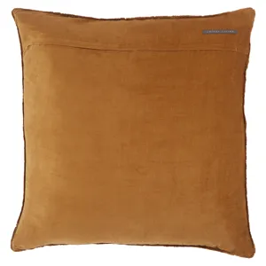 Nouveau Sunbury Solid Brown Poly Throw Pillow 26 inch