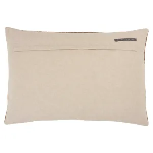 Nouveau Bourdelle Chevron Brown Poly Lumbar Pillow