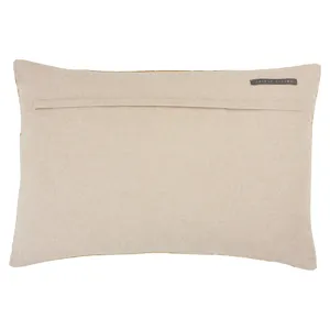 Nouveau Bourdelle Chevron Beige Poly Lumbar Pillow