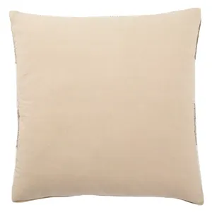 Peykan Terzan Brown/ Gray Geometric Down Throw Pillow 20 inch