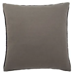 Peykan Terzan Gray/ Black Geometric Poly Throw Pillow 20 inch
