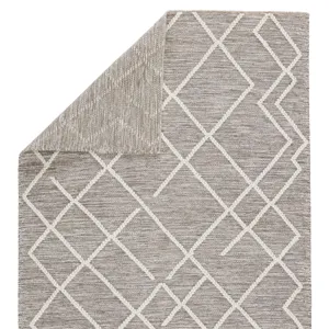 Plateau Moab Natural Geometric Gray/ Ivory Area Rug (10'X14')