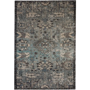 Polaris Ansilar Indoor/ Outdoor Medallion Blue/ Gray Area Rug
