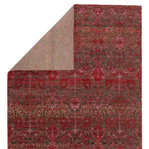 Polaris Bodega Indoor/ Outdoor Trellis Red/ Taupe Area Rug (2'X3')