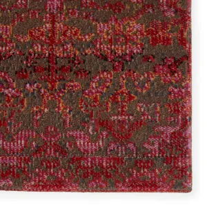 Polaris Bodega Indoor/ Outdoor Trellis Red/ Taupe Area Rug (2'X3')