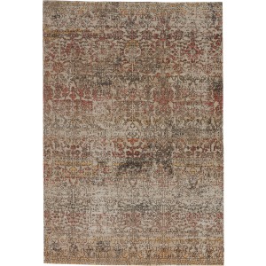 Polaris Bodega Indoor/ Outdoor Trellis Multicolor/ Beige Runner Rug