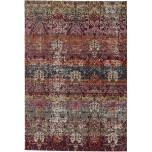 Polaris Genesee Indoor/ Outdoor Trellis Multicolor/ Pink Area Rug