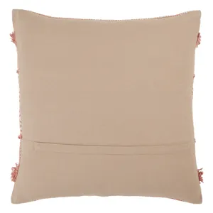 Parable Vibe by  Imena Pink/ Cream Trellis Polyester Throw Pillow 20 inch
