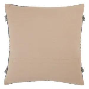 Parable Vibe by  Palmyra Blue/ White Tribal Down Throw Pillow 20 inch