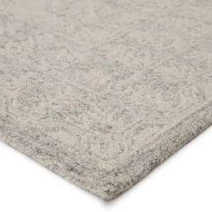 Province Linde Handmade Medallion Gray/ White Area Rug (5'X8')