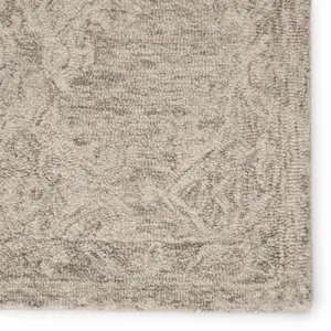 Province Corian Handmade Trellis Gray Area Rug (5'X8')