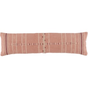 Puebla Amezri Tribal Blush/ Cream Poly Lumbar Pillow