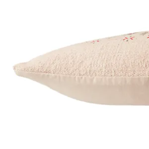 Puebla Maram Tribal Blush/ Brown Poly Throw Pillow 22 inch