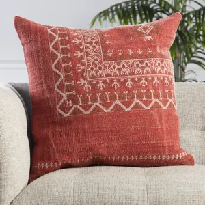 Puebla Abeni Tribal Red/ Brown Down Throw Pillow 24 inch