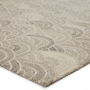 Pathways by Verde Home Verde Home by  Tokyo Handmade Geometric Gray/ Ivory Area Rug (8'X10')