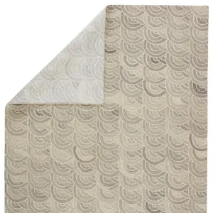 Pathways by Verde Home Verde Home by  Tokyo Handmade Geometric Gray/ Ivory Area Rug (8'X10')