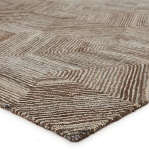 Pathways by Verde Home Verde Home by  Rome Handmade Geometric Brown/ Light Gray Area Rug (8'X10')