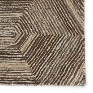 Pathways by Verde Home Verde Home by  Rome Handmade Geometric Brown/ Light Gray Area Rug (8'X10')