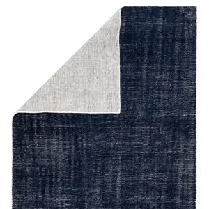 Rebecca Limon Indoor/ Outdoor Solid Blue/ White Area Rug (5'X8')
