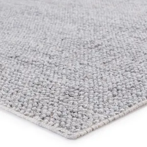 Rebecca Crispin Indoor/ Outdoor Solid Gray/ Ivory Area Rug (9'X12')