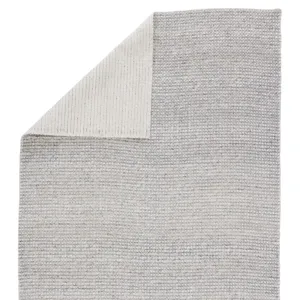 Rebecca Crispin Indoor/ Outdoor Solid Gray/ Ivory Area Rug (9'X12')