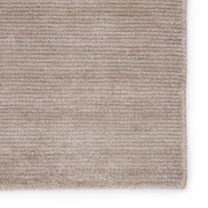 Rebecca Limon Indoor/ Outdoor Solid Light Taupe Area Rug (9'X12')