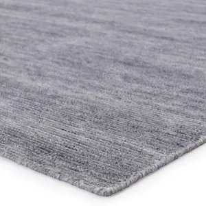 Rebecca Limon Indoor/ Outdoor Solid Gray/ Blue Area Rug (2'X3')