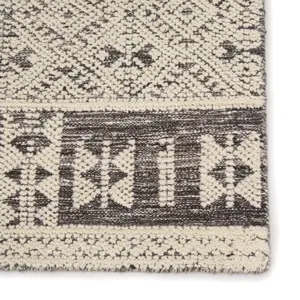 Reign Origins Hand-Knotted Tribal Ivory/ Gray Area Rug (5'X8')