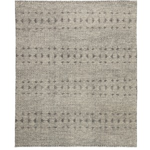 Reign Abelle Hand-Knotted Tribal Gray/ Black Area Rug