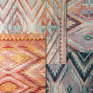 Rhythmik by Nikki Chu Nikki Chu by  Decca Indoor/ Outdoor Tribal Light Gray/ Multicolor Area Rug (4'