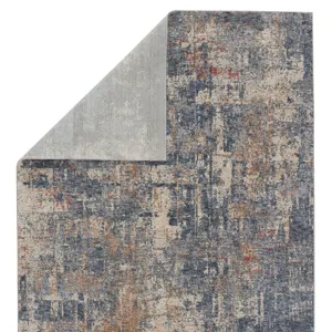 Raveen Temecula Abstract Blue/ Tan Area Rug (5'X7'6")