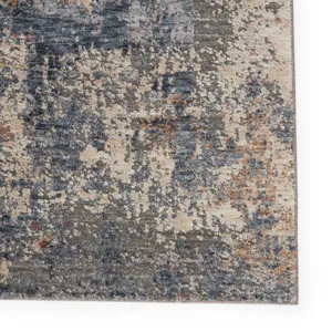 Raveen Temecula Abstract Blue/ Tan Area Rug (5'X7'6")