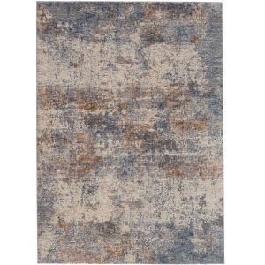 Raveen Eastvale Abstract Blue/ Tan Area Rug