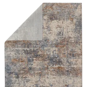 Raveen Eastvale Abstract Blue/ Tan Area Rug (7'6"X9'6")