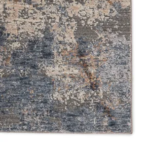 Raveen Eastvale Abstract Blue/ Tan Area Rug (7'6"X9'6")