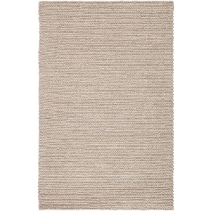 Scandinavia Dula Braiden Handmade Solid Gray Area Rug