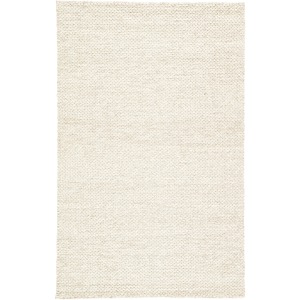 Scandinavia Rakel Karlstadt Handmade Solid Taupe/ White Area Rug