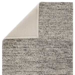 Scandinavia Rakel Grams Handmade Solid Gray/ Ivory Area Rug (5'X8')