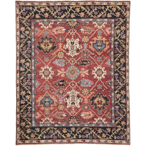 Salinas Aika Medallion Red/ Multicolor Area Rug