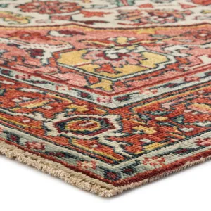 Salinas Tavola Hand-Knotted Medallion Pink/ Multicolor Area Rug (8'X10')