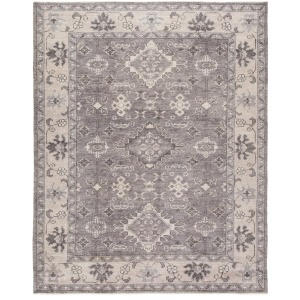 Salinas Kella Hand-Knotted Medallion Gray Area Rug