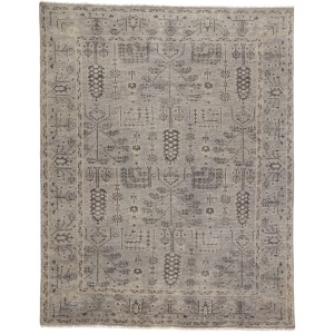Salinas Ginerva Hand-Knotted Oriental Gray Area Rug